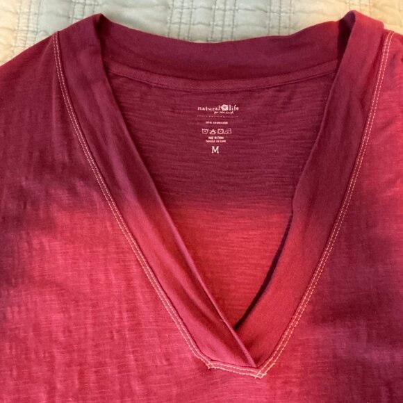 NATURAL LIFE Oversized Long Sleeve Fuschia Pink T-Shirt Mini Dress - Picture 6 of 8